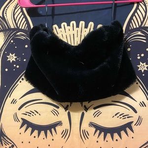 Fuzzy Black Top & Skirt